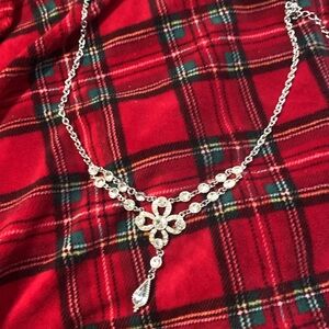 Vintage VCLM costume rhinestone choker 16”